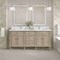 James Martin Vanities 72'' Double Vanity, Whitewashed Oak w/ Single Hole 3 CM White Zeus Quartz Top & Backsplash 424-V72-WWO-1WZ - alternate 2